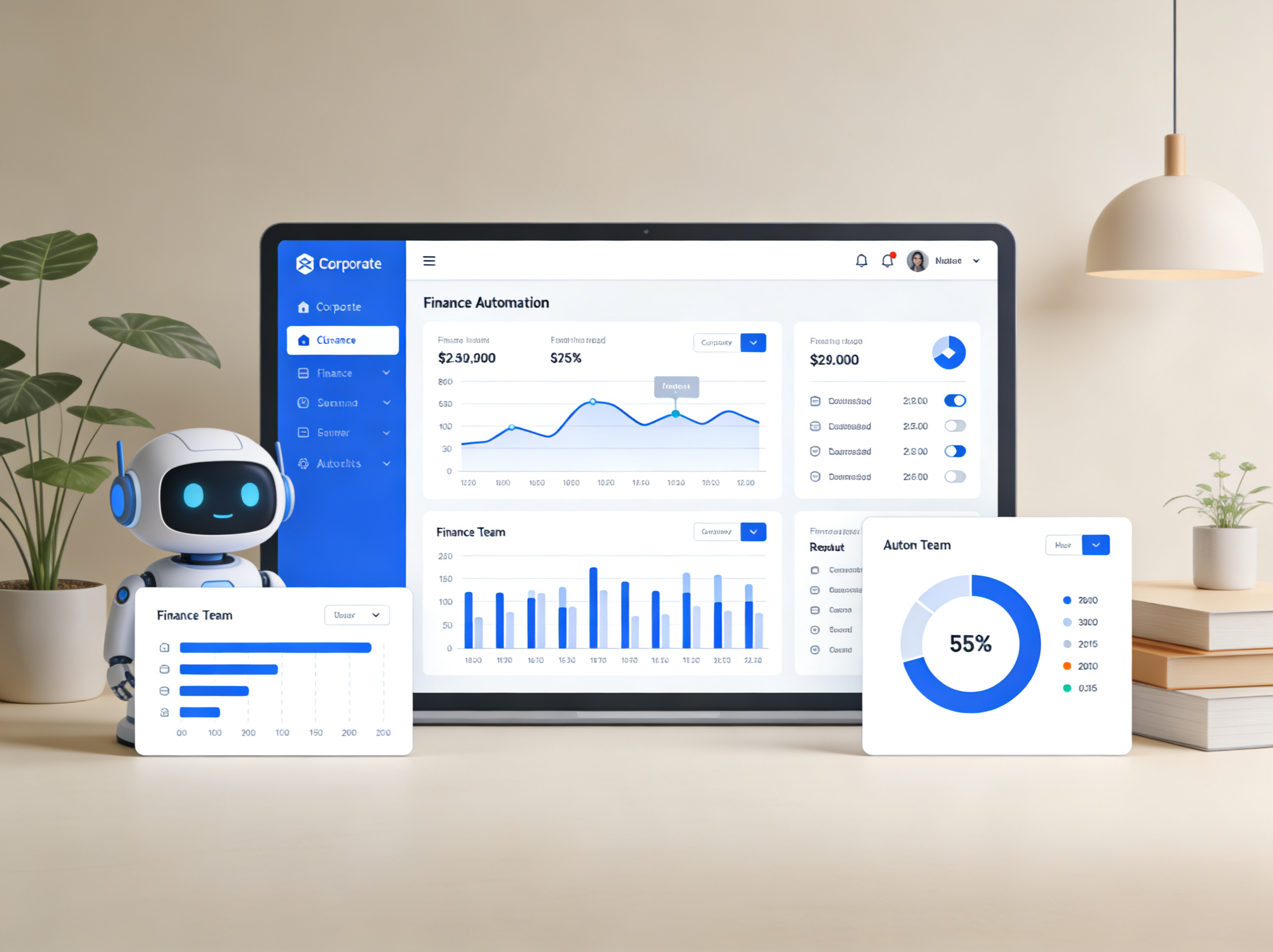 SAVI AI finance intelligence dashboard